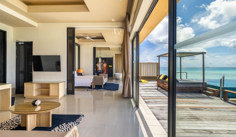 Angsana Velavaru_Deluxe InOcean Two Bedroom Pool Villa_Interior_Living Area_3